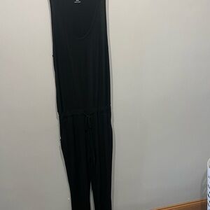 Black Sleeveless Drawstring Jumpsuit Size M Sofia Jeans By Sofia Vergara Womens